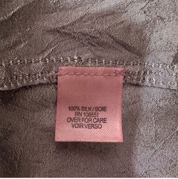 NWT 100% Silk Calypso St. Barth Silk Metallic Gray Mini Dress Size S - Picture 5 of 6